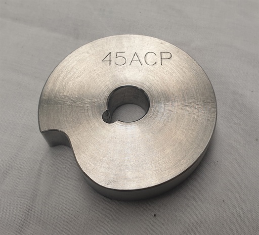 [WSE-M45-H] 45ACP Conversion Disc for DC / Manual Rollsizer (Nitrided)